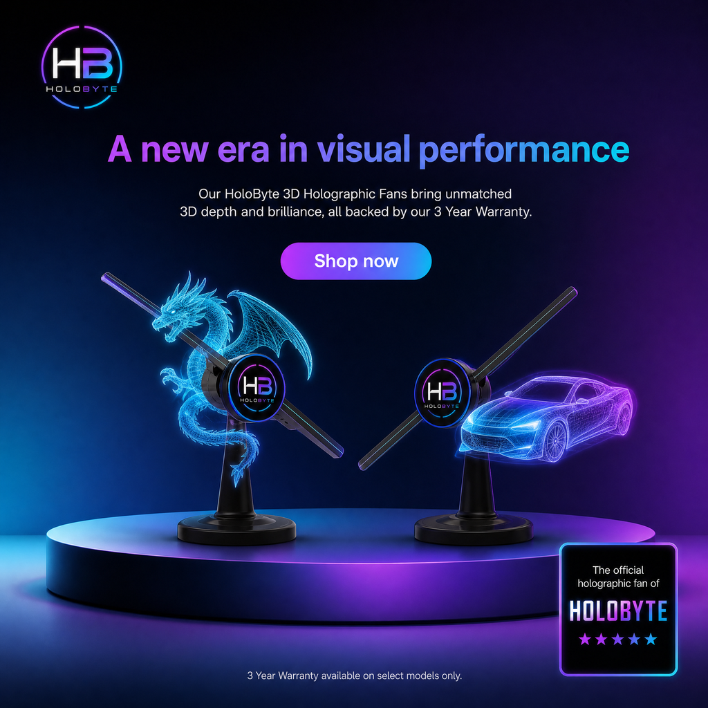 HoloByte 3D Holographic Fan